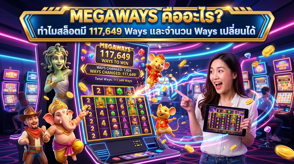 Megaways คืออะไร ทำไมสล็อตมี 117,649 Ways และจำนวน Ways เปลี่ยนได้
