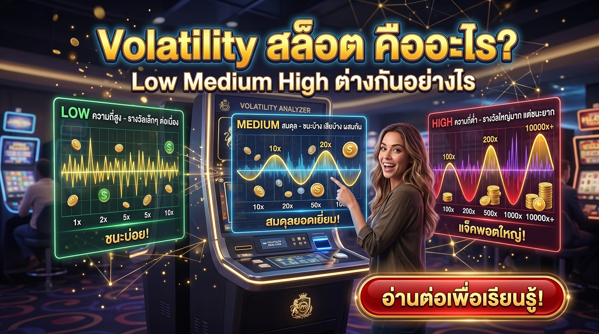 Volatility สล็อต คืออะไร Low Medium High ต่างกันอย่างไร