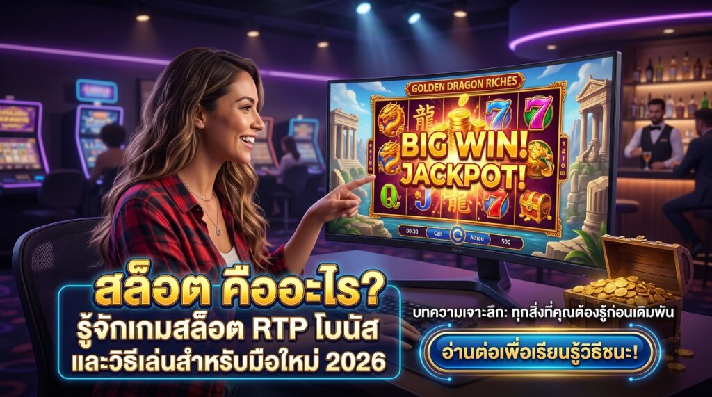 สล็อต คืออะไร รู้จักเกมสล็อต RTP โบนัส และวิธีเล่นสำหรับมือใหม่ 2026