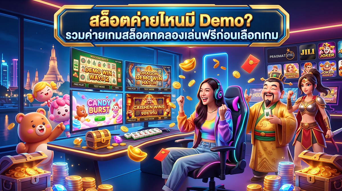 สล็อตค่ายไหนมี Demo รวมค่ายเกมสล็อตทดลองเล่นฟรีก่อนเลือกเกม