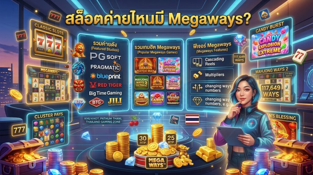สล็อตค่ายไหนมี Megaways
