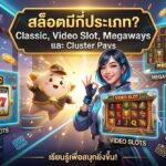 สล็อตมีกี่ประเภท Classic, Video Slot, Megaways และ Cluster Pays